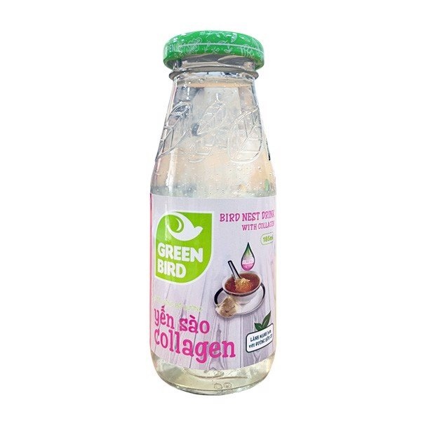 Nước Yến sào & Collagen Green Bird- Khay 6 chai 180ml